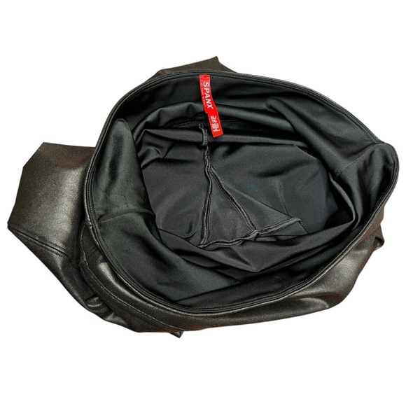 SPANX Black Faux Leather Leggings - Picture 8 of 11